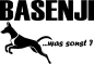 Preview: Aufkleber "Basenji ...was sonst?"