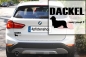 Preview: Aufkleber "Dackel (Langhaar) ...was sonst?"