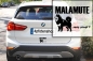 Preview: Aufkleber "Malamute ...was sonst?"