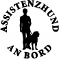 Preview: Aufkleber Assistenzhund