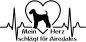 Preview: Aufkleber "Mein Herz schlägt für Airedales"