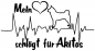 Preview: Aufkleber "Mein Herz schlägt für Akitas"