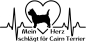 Preview: Aufkleber "Mein Herz schlägt für Cairn Terrier"