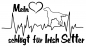 Preview: Aufkleber "Mein Herz schlägt für Irish Setter"