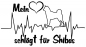 Preview: Aufkleber "Mein Herz schlägt für Shibas"