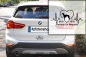 Preview: Aufkleber "Mein Herz schlägt für Whippets"