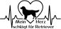 Preview: Aufkleber "Mein Herz schlägt für Retriever"