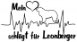 Preview: Aufkleber "Mein Herz schlägt für Leonberger"