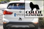 Preview: Aufkleber Collie "Collie-Flüsterer"