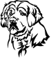 Preview: Aufkleber Clumber Spaniel Kopf