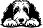 Preview: Aufkleber Bearded Collie Kopf