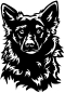 Preview: Aufkleber Kroatischer Schäferhund Kopf
