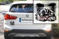Preview: Autoaufkleber "Brüsseler Griffon" Kopf