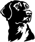 Preview: Autoaufkleber Labrador Kopf