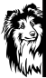 Preview: Aufkleber Sheltie Kopf