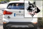 Preview: Autoaufkleber "Deutscher Schäferhund" Kopf