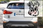 Preview: Autoaufkleber "Golden Retriever" Kopf