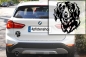 Preview: Autoaufkleber "Dackel (Langhaar)" Kopf