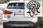 Preview: Autoaufkleber "Bolonka Zwetna" Kopf