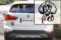 Preview: Autoaufkleber "Pudel (Kleinpudel)" Kopf
