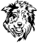 Preview: Aufkleber Border Collie