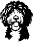 Preview: Aufkleber Sheepadoodle Kopf