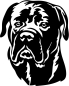 Preview: Aufkleber Cane Corso Kopf