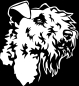 Preview: Aufkleber Kerry Blue Terrier Kopf