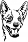 Preview: Aufkleber cattle dog Kopf