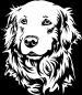 Preview: Aufkleber Golden Retriever Kopf