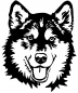 Preview: Aufkleber Alaskan Malamute