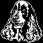 Preview: Aufkleber Cocker Spaniel Kopf