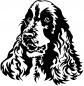 Preview: Aufkleber Cocker Spaniel Kopf