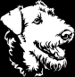 Preview: Aufkleber Airedale Terrier Kopf