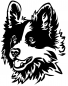 Preview: Aufkleber Border Collie