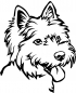 Preview: Aufkleber West Highland Terrier Kopf