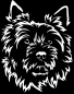 Preview: Aufkleber Cairn Terrier Kopf