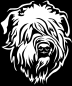 Preview: Aufkleber Wheaten Terrier Kopf