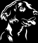 Preview: Aufkleber Flat-coated Retriever Kopf