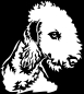 Preview: Aufkleber Bedlington Terrier Kopf