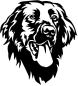 Preview: Aufkleber Flat-coated Retriever Kopf