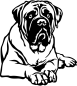 Preview: Aufkleber Bullmastiff
