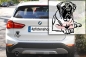 Preview: Autoaufkleber "Bullmastiff" Kontur