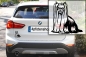 Preview: Autoaufkleber "Yorkshire Terrier" Kontur