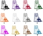 Preview: Autoaufkleber "Yorkshire Terrier" Kontur