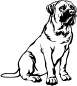 Preview: Aufkleber Boerboel