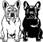 Preview: Aufkleber Französische Bulldogge