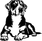 Preview: Aufkleber Großer Schweizer Sennenhund