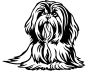 Preview: Aufkleber Lhasa Apso