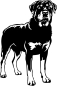 Preview: Aufkleber Rottweiler